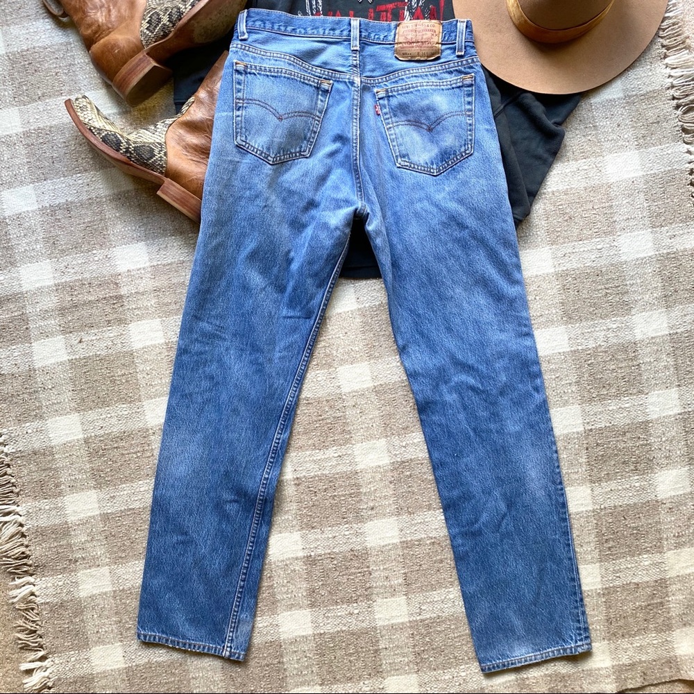 Vintage Levi’s 501 High Waist Jeans Vintage Straight Leg Jeans Denim 1994 31/32 - Picture 3 of 7